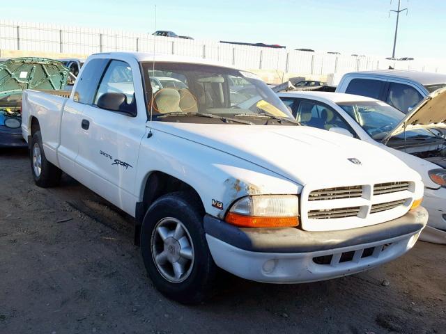 1B7GL22N4YS656602 - 2000 DODGE DAKOTA WHITE photo 1