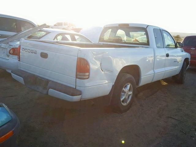 1B7GL22N4YS656602 - 2000 DODGE DAKOTA WHITE photo 4