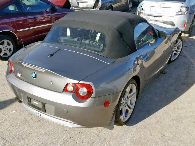 4USBT53505LU10012 - 2005 BMW Z4 3.0 CHARCOAL photo 4