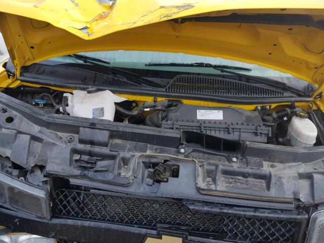 1GCWGAFP9J1231457 - 2018 CHEVROLET EXPRESS G2 YELLOW photo 7