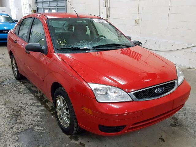 1FAFP34N76W163639 - 2006 FORD FOCUS ZX4 RED photo 1