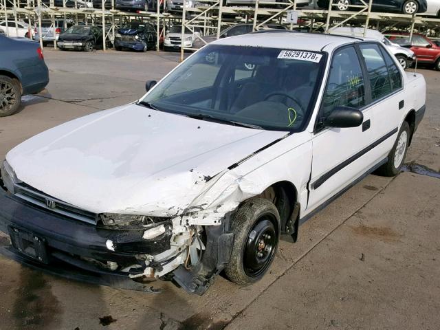 JHMCB7642NC053877 - 1992 HONDA ACCORD DX WHITE photo 2