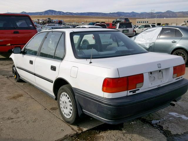 JHMCB7642NC053877 - 1992 HONDA ACCORD DX WHITE photo 3