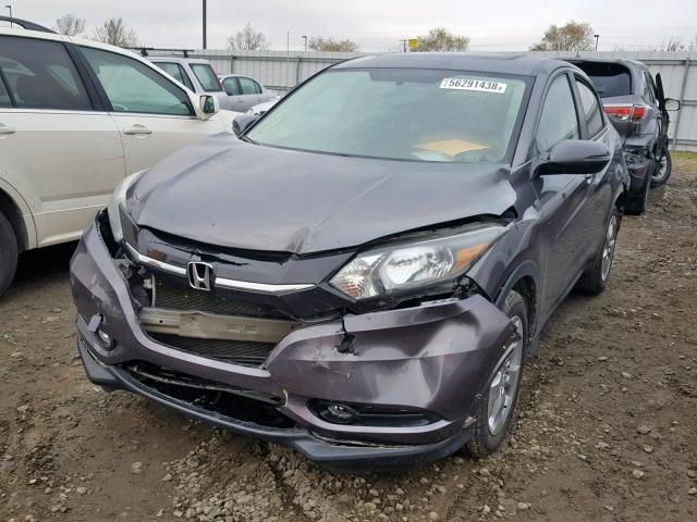 3CZRU5H53GM736084 - 2016 HONDA HR-V EX GRAY photo 2