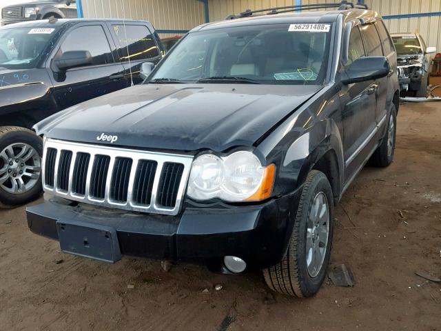 1J8HR58238C197695 - 2008 JEEP GRAND CHER BLACK photo 2