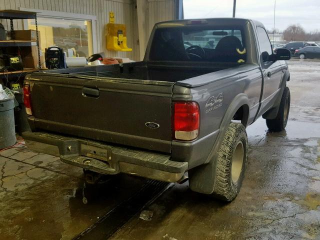 1FTYR11X8YPB56414 - 2000 FORD RANGER GRAY photo 4