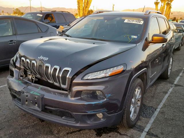 1C4PJLCB9FW670646 - 2015 JEEP CHEROKEE L GRAY photo 2