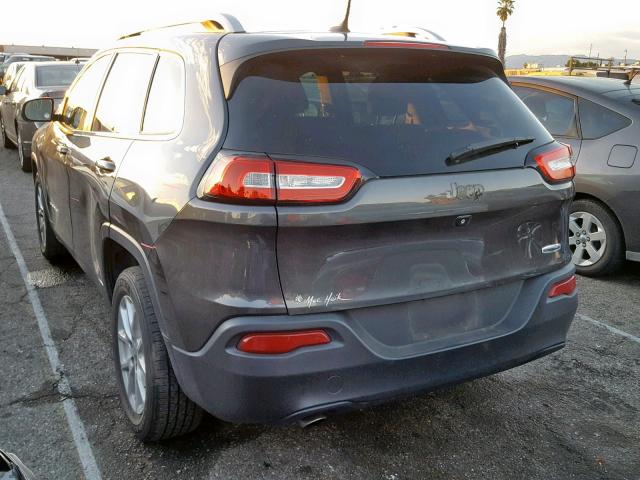 1C4PJLCB9FW670646 - 2015 JEEP CHEROKEE L GRAY photo 3