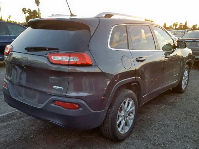 1C4PJLCB9FW670646 - 2015 JEEP CHEROKEE L GRAY photo 4