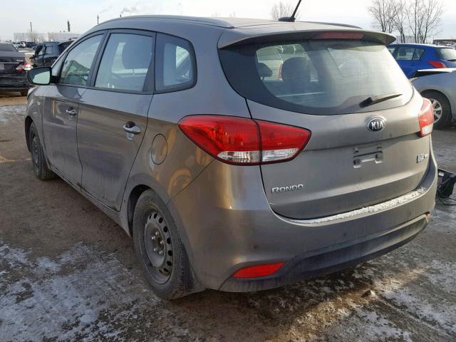 KNAHT8A37E7057129 - 2014 KIA RONDO GRAY photo 3