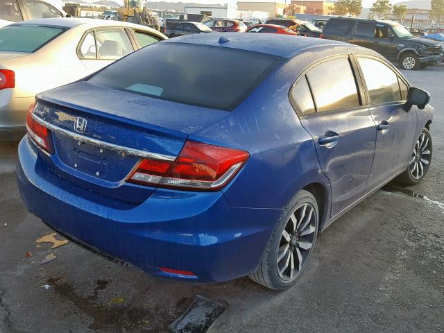 19XFB2F91FE084416 - 2015 HONDA CIVIC EXL BLUE photo 4