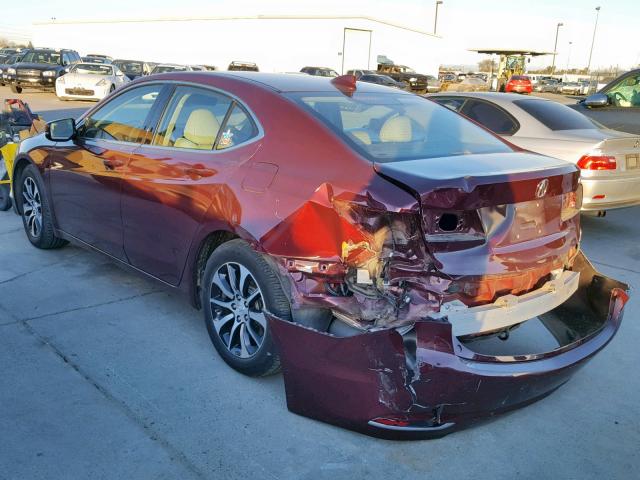 19UUB1F52FA024566 - 2015 ACURA TLX TECH RED photo 3