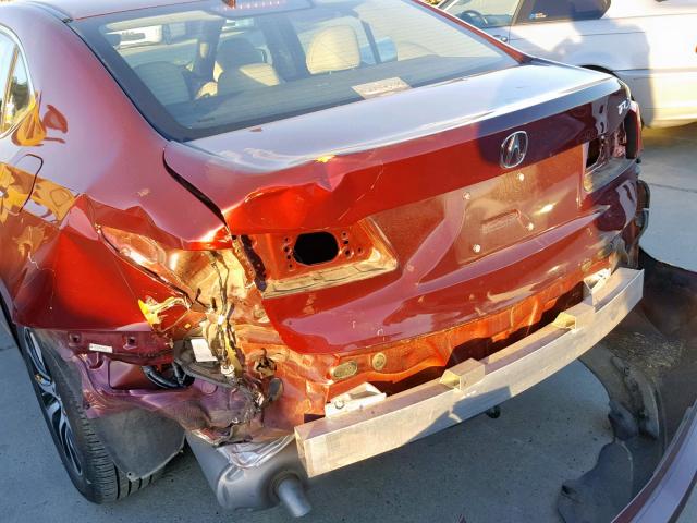 19UUB1F52FA024566 - 2015 ACURA TLX TECH RED photo 9