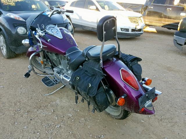 1HFSC52025A208303 - 2005 HONDA VT1300 S PURPLE photo 3