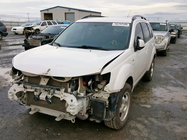 JA4MT31X48Z014779 - 2008 MITSUBISHI OUTLANDER WHITE photo 2