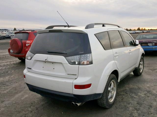 JA4MT31X48Z014779 - 2008 MITSUBISHI OUTLANDER WHITE photo 4