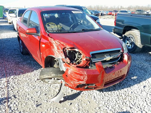 KL1TD56668B204755 - 2008 CHEVROLET AVEO BASE Қызыл фото 1