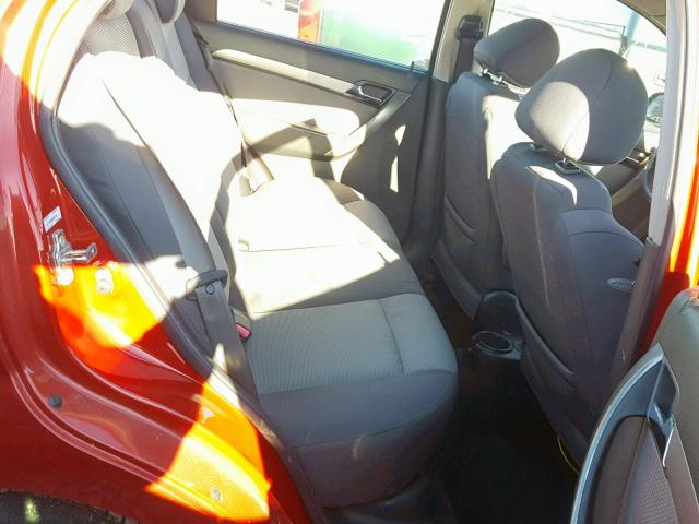 KL1TD56668B204755 - 2008 CHEVROLET AVEO BASE Қызыл фото 6