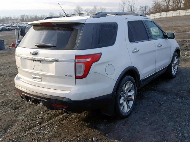 1FM5K8F81DGC27962 - 2013 FORD EXPLORER L WHITE photo 4