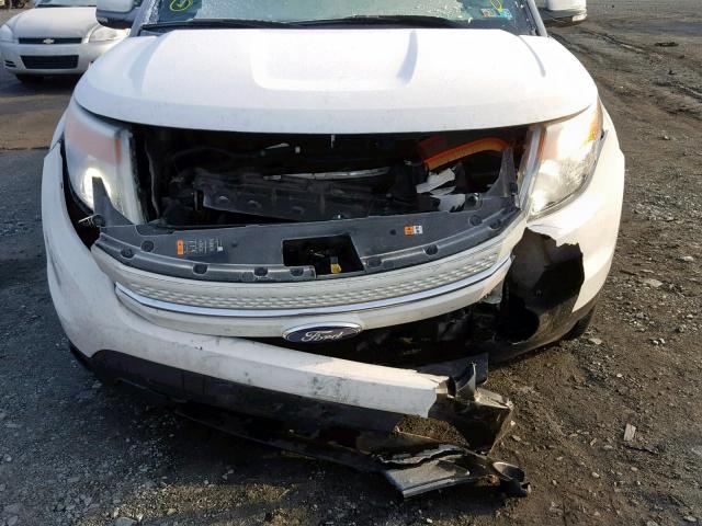 1FM5K8F81DGC27962 - 2013 FORD EXPLORER L WHITE photo 9