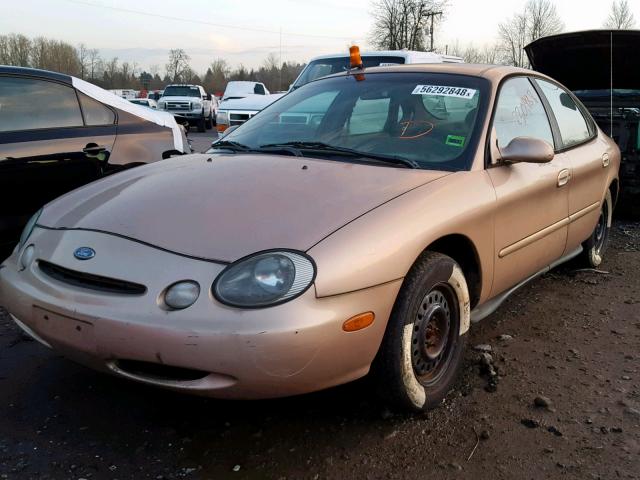 1FALP52U3VG285965 - 1997 FORD TAURUS GL ORANGE photo 2