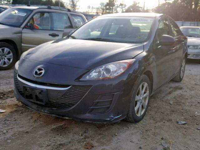 JM1BL1SG8A1168366 - 2010 MAZDA 3 I BLACK photo 2