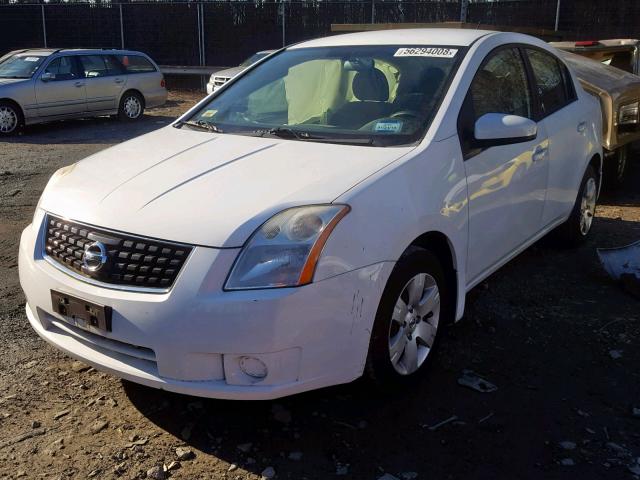 3N1AB61E28L677709 - 2008 NISSAN SENTRA 2.0 WHITE photo 2