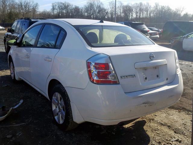 3N1AB61E28L677709 - 2008 NISSAN SENTRA 2.0 WHITE photo 3