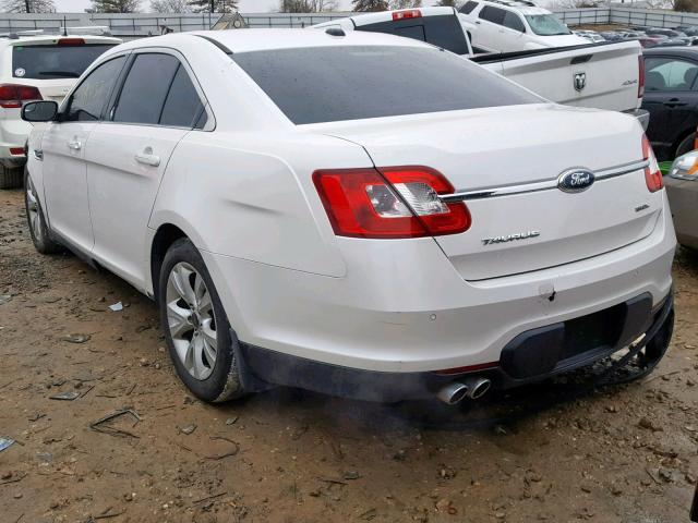 1FAHP2EW0CG104738 - 2012 FORD TAURUS SEL WHITE photo 3