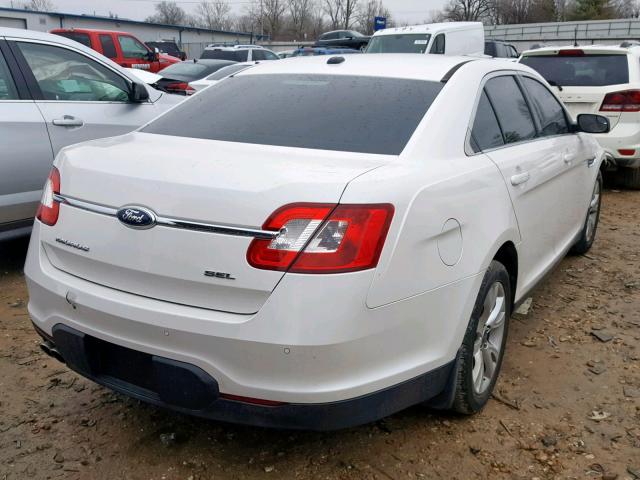 1FAHP2EW0CG104738 - 2012 FORD TAURUS SEL WHITE photo 4