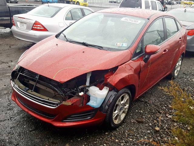 3FADP4BJ3EM130861 - 2014 FORD FIESTA SE RED photo 2