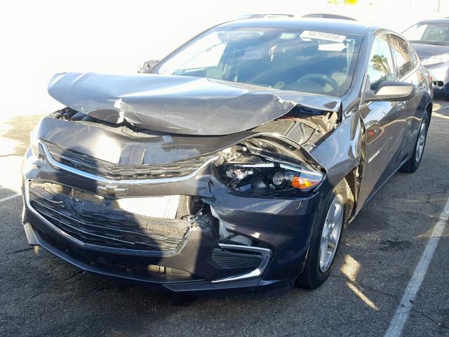 1G1ZB5ST9HF135811 - 2017 CHEVROLET MALIBU LS BLACK photo 2