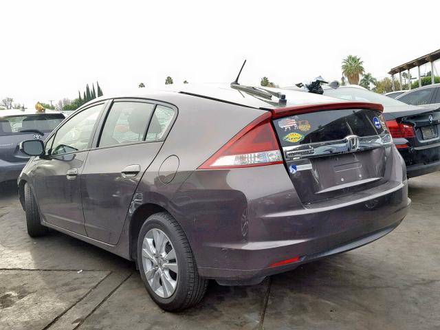 JHMZE2H75ES001242 - 2014 HONDA INSIGHT EX GRAY photo 3