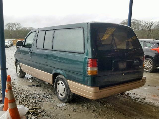 1FMDA41X8SZA77856 - 1995 FORD AEROSTAR GREEN photo 3