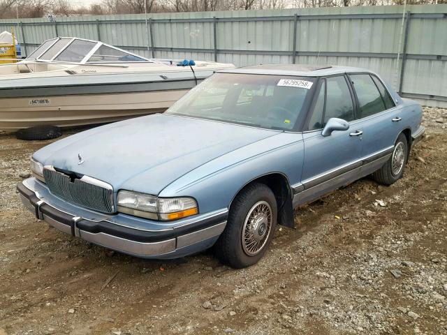 1G4CW53L9M1625152 - 1991 BUICK PARK AVENU BLUE photo 2