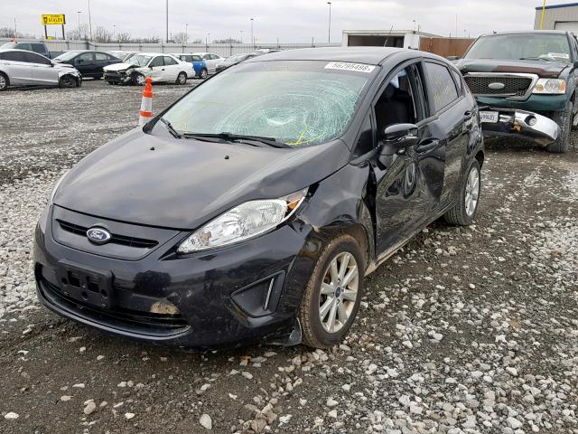 3FADP4EJ2DM175560 - 2013 FORD FIESTA SE BLACK photo 2