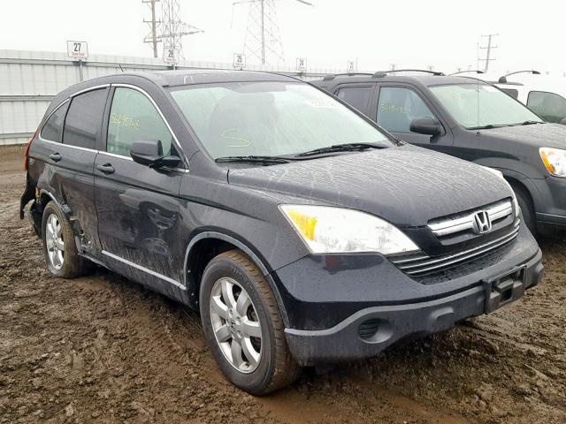 JHLRE48707C041659 - 2007 HONDA CR-V EXL BLACK photo 1