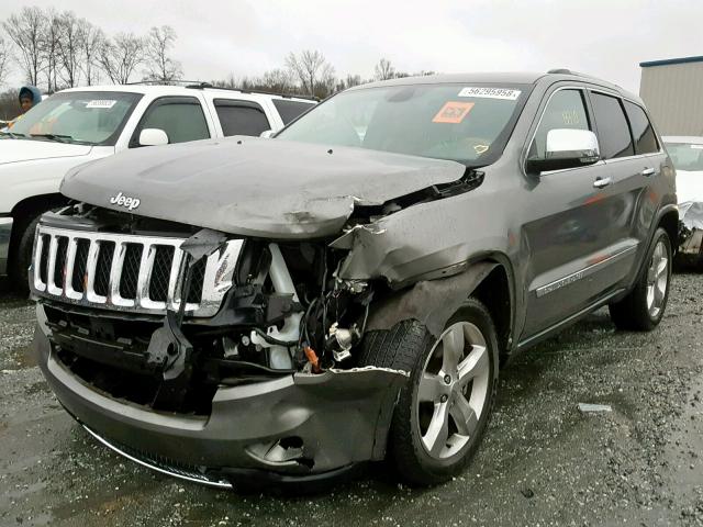 1C4RJFCT2CC252882 - 2012 JEEP GRAND CHER GRAY photo 2