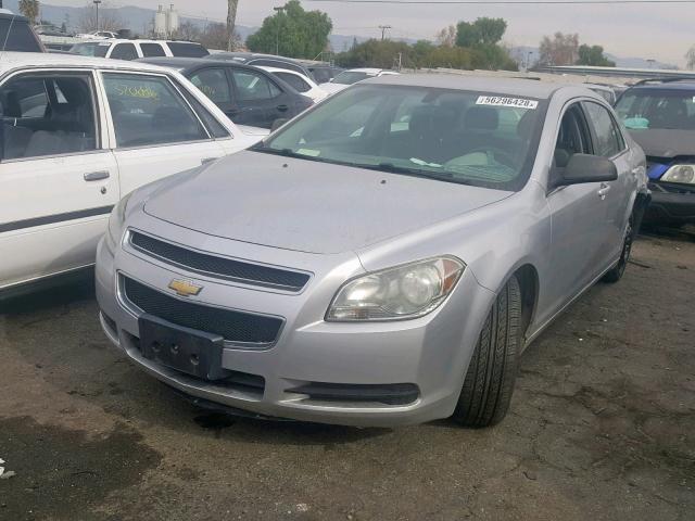 1G1ZA5E07AF290223 - 2010 CHEVROLET MALIBU LS Gümüş foto 2
