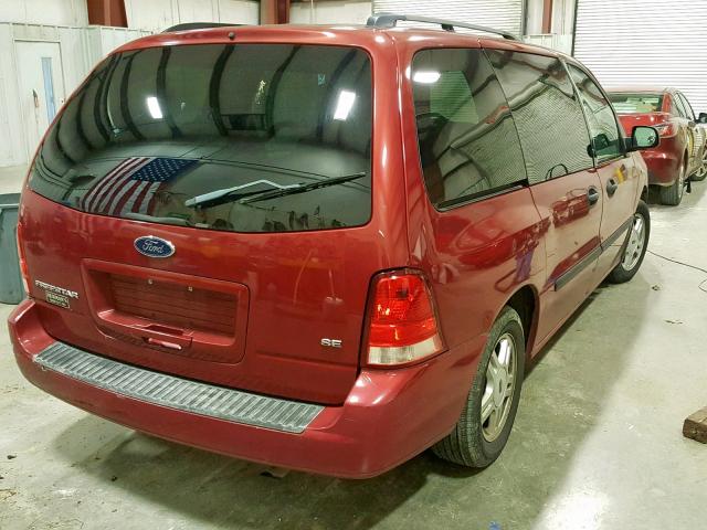 2FMZA51604BB21051 - 2004 FORD FREESTAR S BURGUNDY photo 4