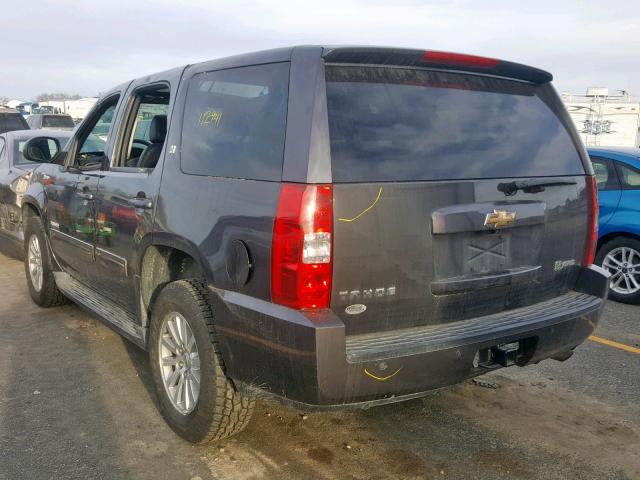 1GNUKDDJ5AR259318 - 2010 CHEVROLET TAHOE HYBR GRAY photo 3