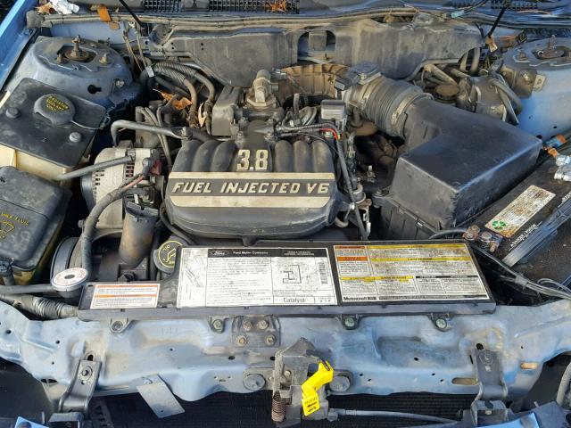 1FALP5245RG273211 - 1994 FORD TAURUS GL BLUE photo 7