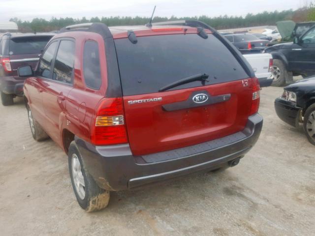 KNDJF724467279223 - 2006 KIA NEW SPORTA RED photo 3