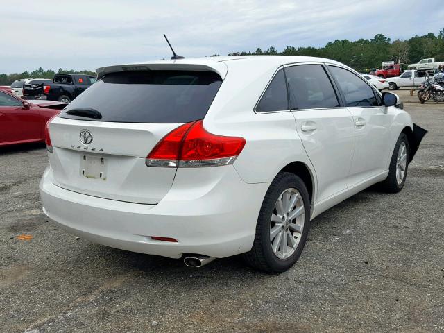 4T3ZE11A69U003550 - 2009 TOYOTA VENZA BASE WHITE photo 4