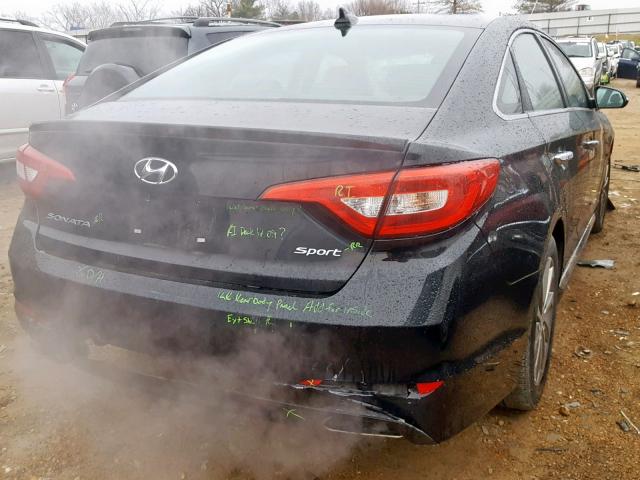 5NPE34AFXGH401270 - 2016 HYUNDAI SONATA SPO BLACK photo 4