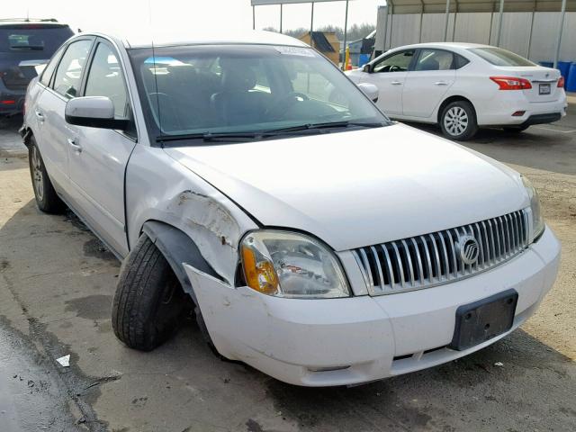 1MEFM41155G615251 - 2005 MERCURY MONTEGO LU WHITE photo 1