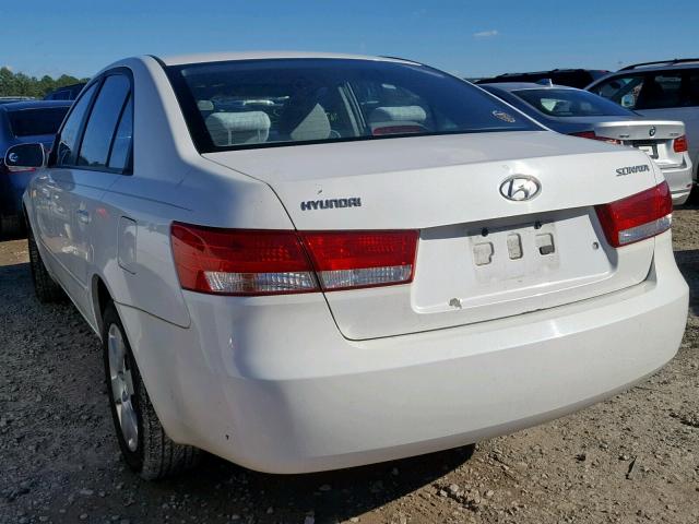 5NPET46CX6H152403 - 2006 HYUNDAI SONATA GL WHITE photo 3