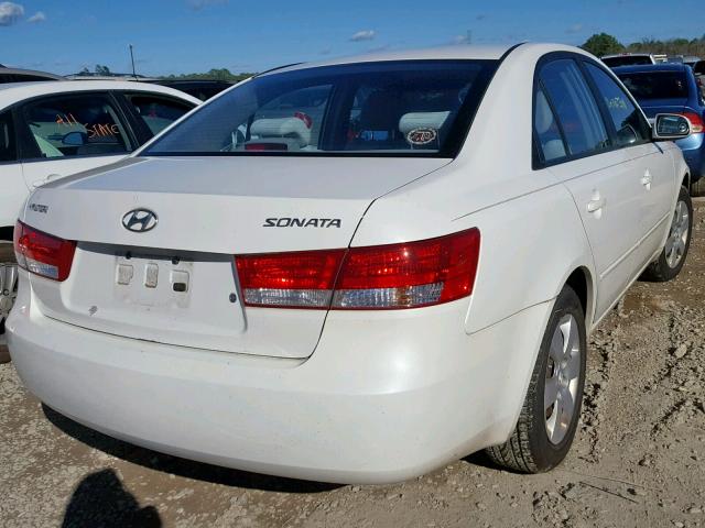 5NPET46CX6H152403 - 2006 HYUNDAI SONATA GL WHITE photo 4