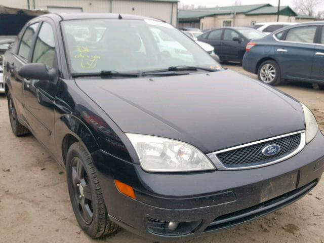 1FAHP34N76W246982 - 2006 FORD FOCUS ZX4 BLACK photo 1