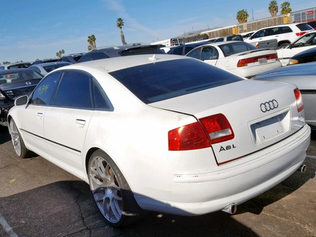 WAUMV44E57N020206 - 2007 AUDI A8 L QUATT WHITE photo 3